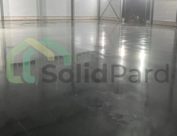 бетонные полы с топпингом для производства, производственный бетонный пол